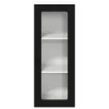  Fali konyhaszekrény polcokkal Fekete 40 x 31 x 100 cm Faanyag