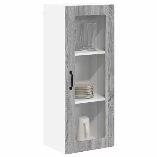  Fali konyhaszekrény Szürke Sonoma 40 x 31 x 100 cm Faanyag