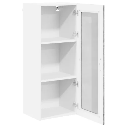  Fali konyhaszekrény Szürke Sonoma 40 x 31 x 100 cm Faanyag