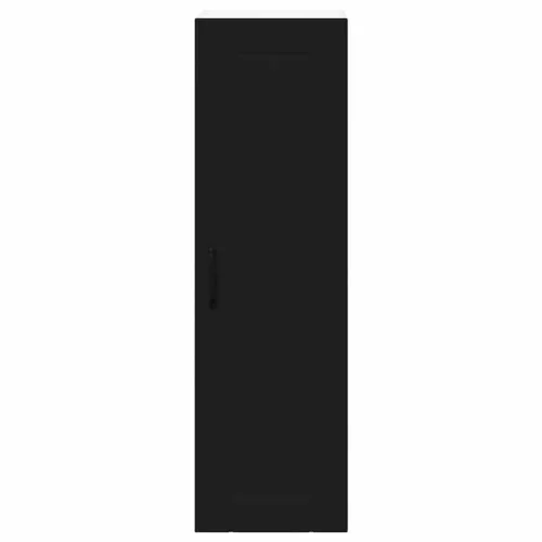  Fali konyhaszekrény polcokkal Fekete 30 x 31 x 100 cm Faanyag