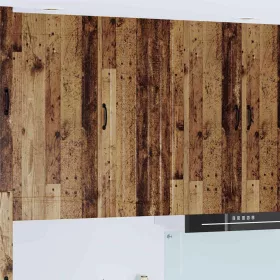    Fali konyhaszekrény polcokkal Öreg fa 50 x 31 x 100 cm Faanyag