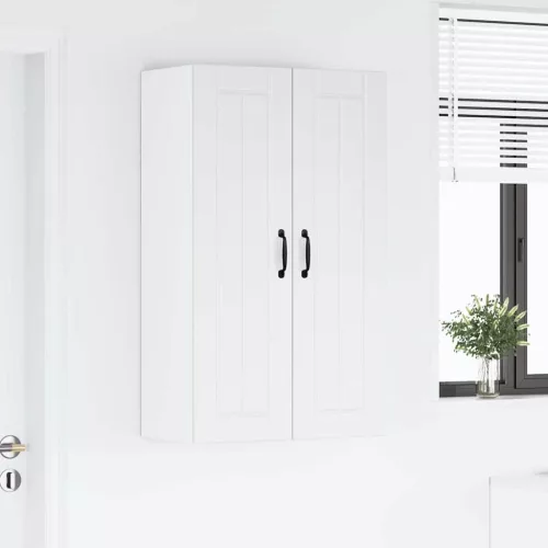  Fali konyhaszekrény polcokkal Fehér 60 x 31 x 100 cm Faanyag