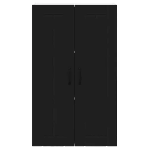  Fali konyhaszekrény polcokkal Fekete 60 x 31 x 100 cm Faanyag