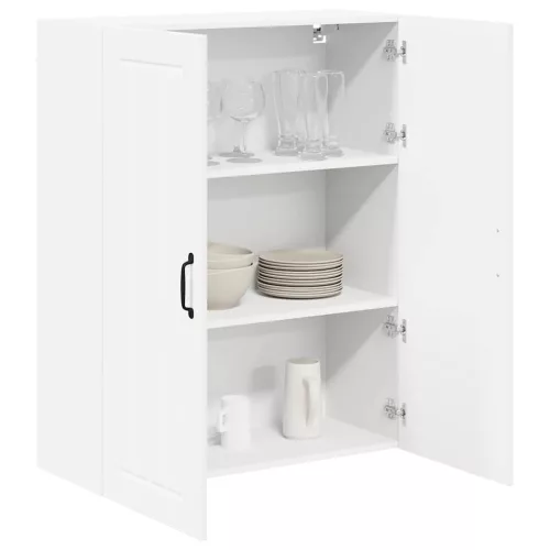  Fali konyhaszekrény polcokkal Fehér 80 x 31 x 100 cm Faanyag