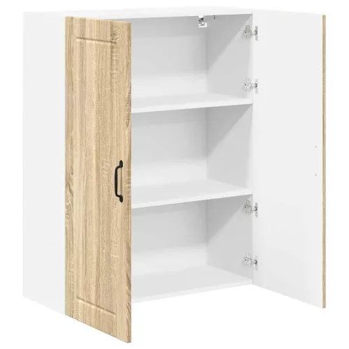  Fali konyhaszekrény Sonoma tölgy 80 x 31 x 100 cm Faanyag