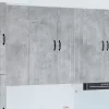  Fali konyhaszekrény Beton Szürke 80 x 31 x 100 cm Faanyag