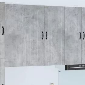  Fali konyhaszekrény Beton Szürke 80 x 31 x 100 cm Faanyag
