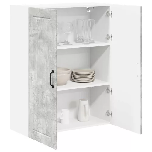  Fali konyhaszekrény Beton Szürke 80 x 31 x 100 cm Faanyag