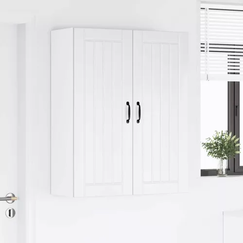  Fali konyhaszekrény Magas Fényű Fehér 80 x 31 x 100 cm Faanyag