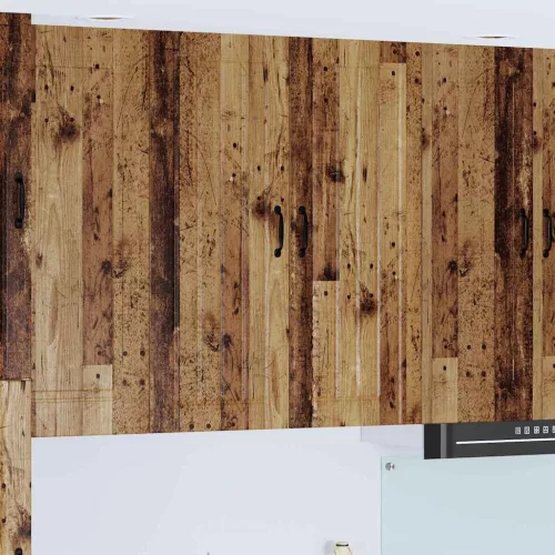  Fali konyhaszekrény polcokkal Öreg fa 80 x 31 x 100 cm Faanyag