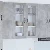  Fali konyhaszekrény Beton szürke 80 x 31 x 100 cm Faanyag