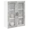  Fali konyhaszekrény Beton szürke 80 x 31 x 100 cm Faanyag