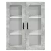  Fali konyhaszekrény Beton szürke 80 x 31 x 100 cm Faanyag