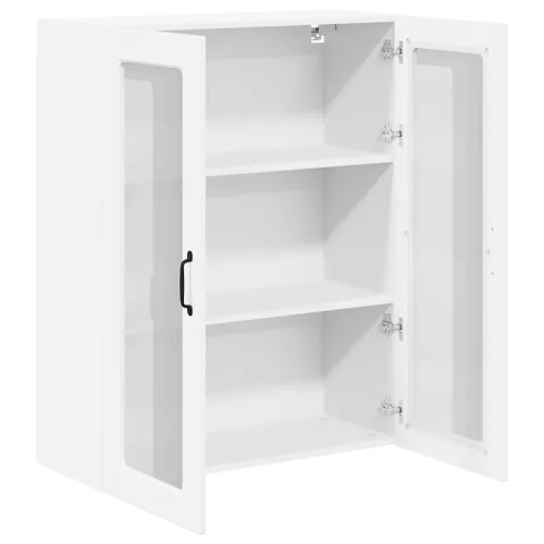  Fali konyhaszekrény Magasfényű fehér 80 x 31 x 100 cm Faanyag