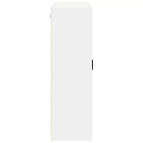  Fali konyhaszekrény Magasfényű fehér 80 x 31 x 100 cm Faanyag