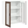  Fali konyhaszekrény barna tölgy 80 x 31 x 100 cm Faanyag