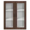  Fali konyhaszekrény barna tölgy 80 x 31 x 100 cm Faanyag