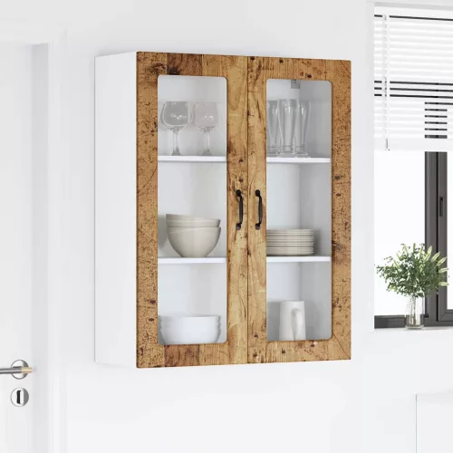  Fali konyhaszekrény polcokkal Régi fa 80 x 31 x 100 cm Faanyag