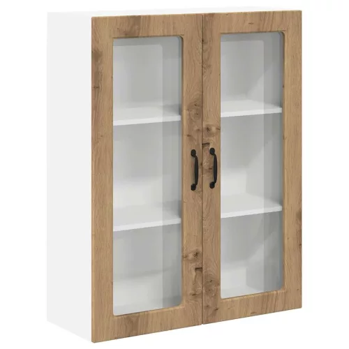  Fali konyhaszekrény kézműves tölgy 80 x 31 x 100 cm Faanyag