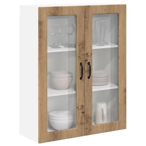  Fali konyhaszekrény kézműves tölgy 80 x 31 x 100 cm Faanyag