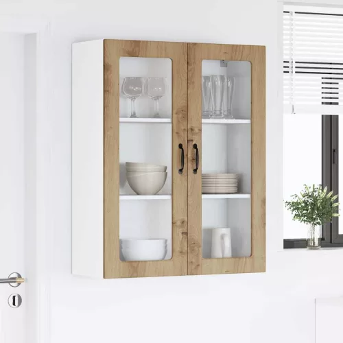  Fali konyhaszekrény kézműves tölgy 80 x 31 x 100 cm Faanyag