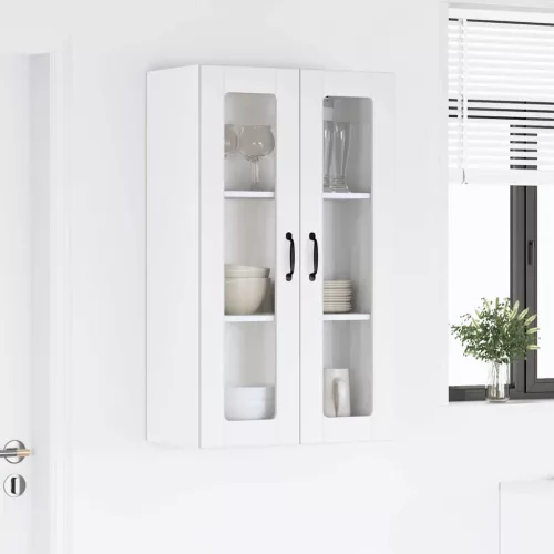  Fali konyhaszekrény polcokkal Fehér 60 x 31 x 100 cm Faanyag