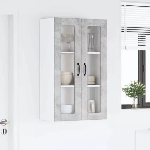  Fali konyhaszekrény Beton szürke 60 x 31 x 100 cm Faanyag