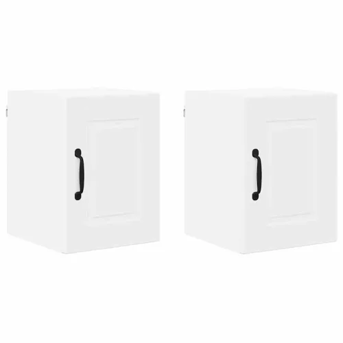 Fali konyhaszekrény ajtóval 2 pcs Fehér 30 x 31 x 40 cm Faanyag