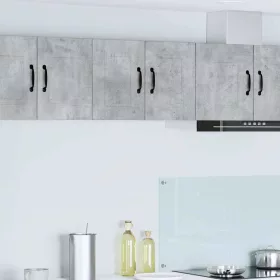    Fali konyhaszekrény 2 pcs Beton Szürke 30 x 31 x 40 cm Faanyag