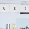  Fali konyhaszekrény 2 pcs Magas Fényű Fehér 30 x 31 x 40 cm