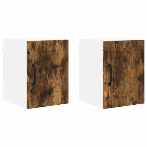  Fali konyhaszekrény 2 pcs Füstölt tölgy 30 x 31 x 40 cm Faanyag
