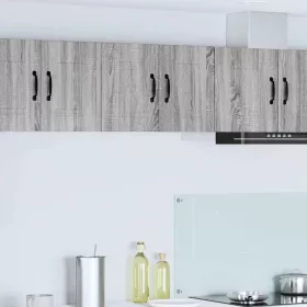    Fali konyhaszekrény 2 pcs Szürke Sonoma 30 x 31 x 40 cm Faanyag