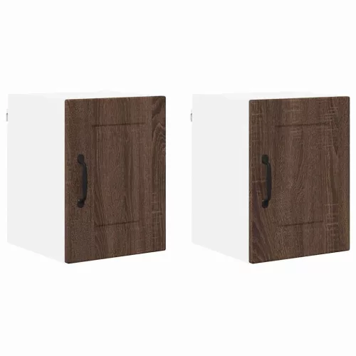  Fali konyhaszekrény 2 pcs Barna Tölgy 30 x 31 x 40 cm Faanyag