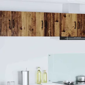  Fali konyhaszekrény 2 pcs Öreg fa 30 x 31 x 40 cm Faanyag