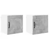  Fali konyhaszekrény 2 pcs Beton Szürke 40 x 31 x 40 cm Faanyag