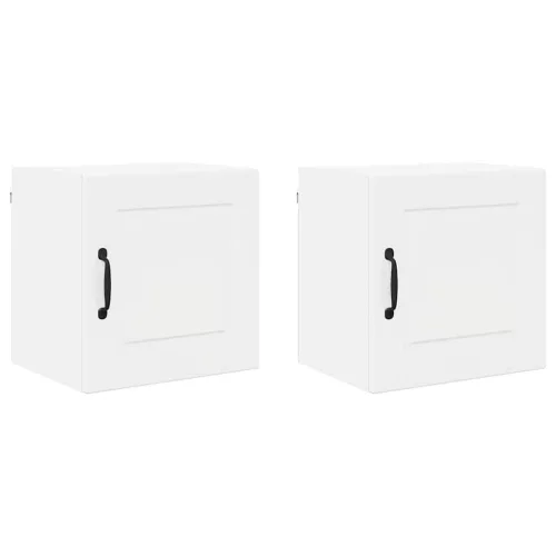  Fali konyhaszekrény 2 pcs Magas Fényű Fehér 40 x 31 x 40 cm