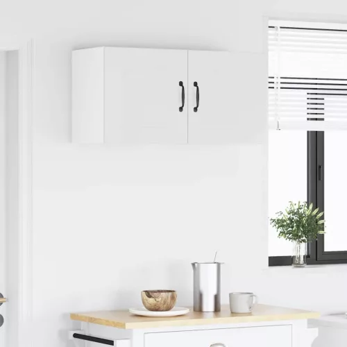  Fali konyhaszekrény 2 pcs Magas Fényű Fehér 40 x 31 x 40 cm