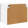  Fali konyhaszekrény polcokkal Fekete 50 x 31 x 40 cm Faanyag