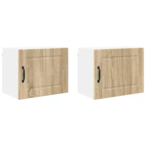  Fali konyhaszekrény 2 pcs Sonoma tölgy 50 x 31 x 40 cm Faanyag