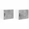  Fali konyhaszekrény 2 pcs Beton Szürke 50 x 31 x 40 cm Faanyag