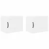  Fali konyhaszekrény 2 pcs Magas Fényű Fehér 50 x 31 x 40 cm