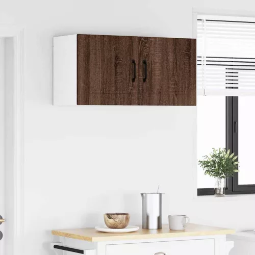  Fali konyhaszekrény ajtóval Barna Tölgy 80 x 31 x 40 cm Faanyag