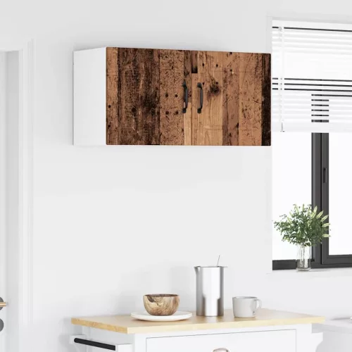  Fali konyhaszekrény polcokkal Öreg fa 80 x 31 x 40 cm Faanyag