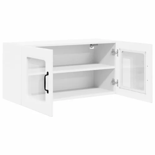  Fali konyhaszekrény Magas Fényű Fehér 80 x 31 x 40 cm Faanyag