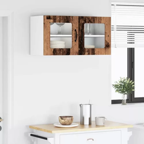  Fali konyhaszekrény polcokkal Öreg fa 80 x 31 x 40 cm Faanyag