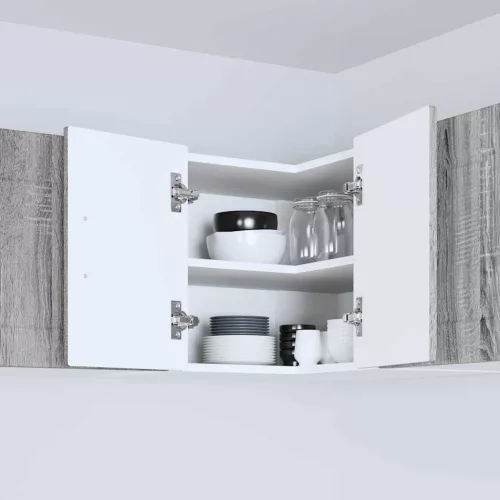  Fali konyhaszekrény Szürke Sonoma 57 x 57 x 40 cm Faanyag