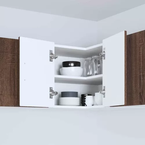  Fali konyhaszekrény ajtóval Barna Tölgy 57 x 57 x 40 cm Faanyag