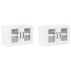  Fali konyhaszekrény ajtóval 2 pcs Fehér 60 x 31 x 40 cm Faanyag