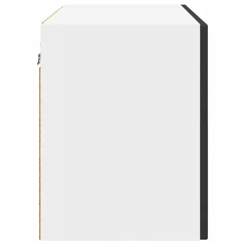  Fali konyhaszekrény polcokkal Fekete 60 x 31 x 40 cm Faanyag