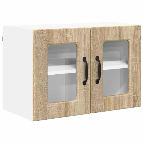  Fali konyhaszekrény 2 pcs Sonoma tölgy 60 x 31 x 40 cm Faanyag